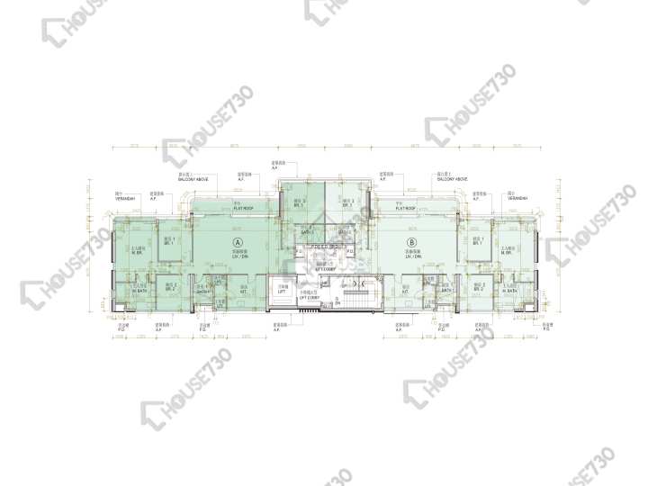 尚.珒溋 平面圖 尚.珒溋 低座E座 1樓 樓層平面圖 - House730