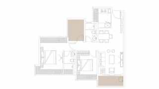 越秀珠實天悅海灣 89平方叁房 - House730