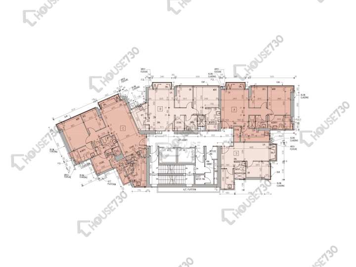 文曜 平面圖 文曜 5-6樓 樓層平面圖 - House730