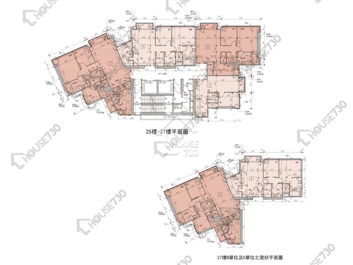 文曜 平面圖 文曜 25-27樓 樓層平面圖 - House730