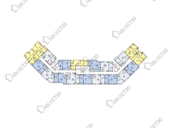 都會軒 平面圖 都會軒 2座 11-12,15-23,25-29,30樓 樓層平面圖 - House730