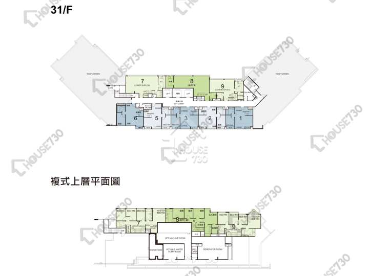 都會軒 平面圖 都會軒 2座 31樓 樓層平面圖 - House730