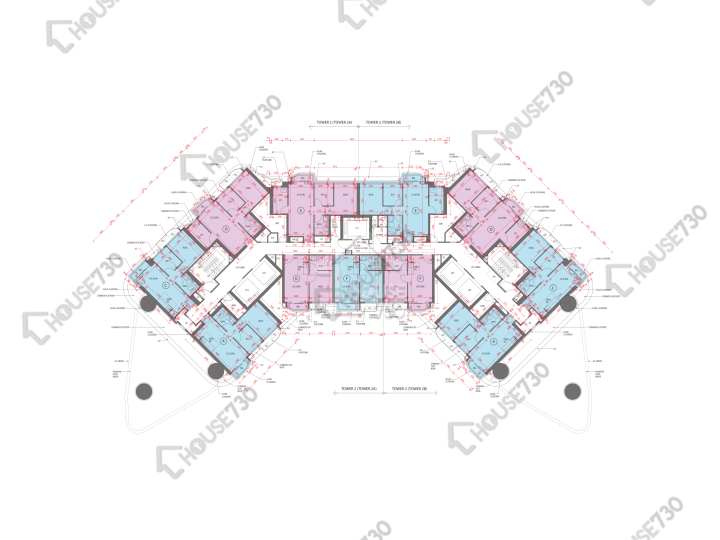 嘉峯匯 平面圖 嘉峯匯 2A座 2樓 樓層平面圖 - House730