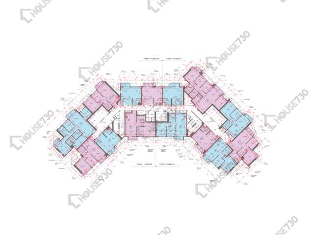 嘉峯匯 平面圖 嘉峯匯 1A座 1樓 樓層平面圖 - House730