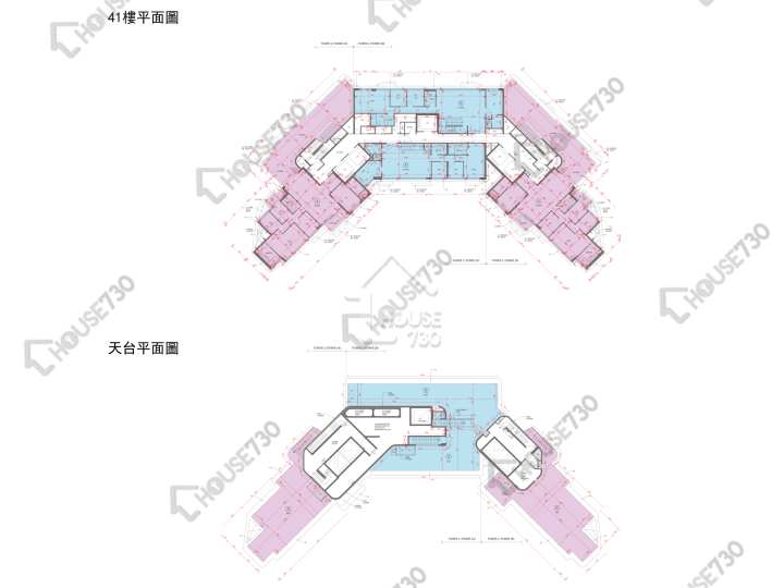 嘉峯匯 平面圖 嘉峯匯 2A座 41樓 樓層平面圖 - House730