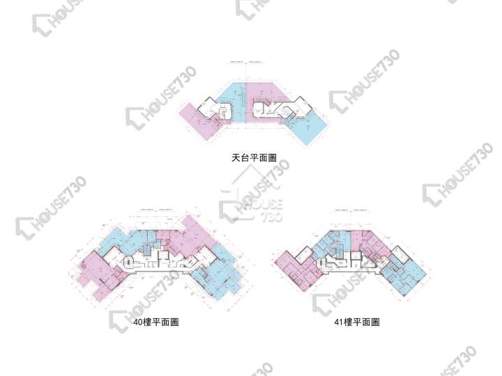 嘉峯匯 平面圖 嘉峯匯 1A座 40樓 樓層平面圖 - House730