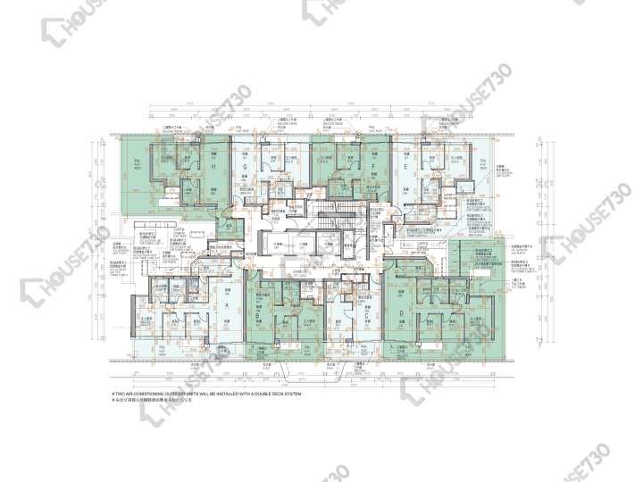 Koko Hills 平面圖 Koko Hills 1期 3座 1樓 樓層平面圖 - House730