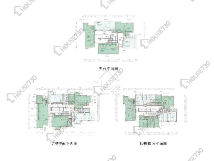 Koko Hills 平面圖 Koko Hills 2期 Koko Reserve 1座 17樓 樓層平面圖 - House730