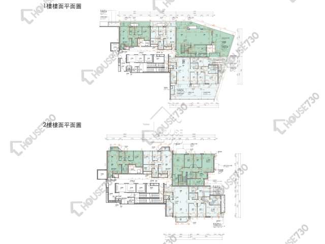 Koko Hills 平面圖 Koko Hills 2期 Koko Reserve 1座 1-2樓 樓層平面圖 - House730