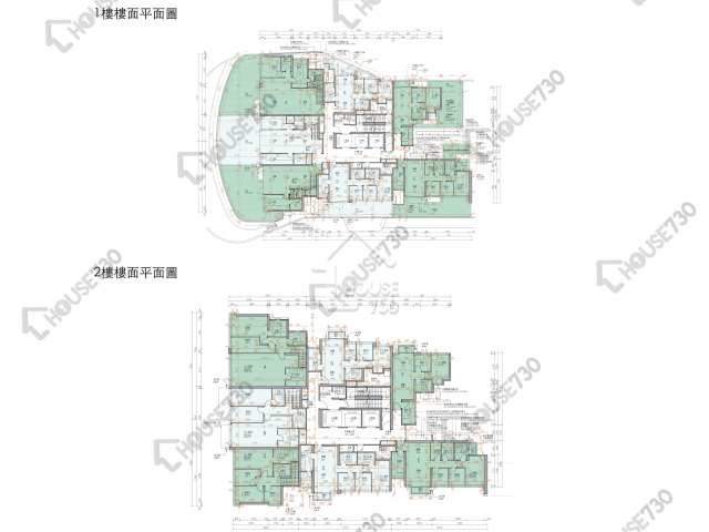 Koko Hills 平面圖 Koko Hills 1期 2座 1-2樓 樓層平面圖 - House730