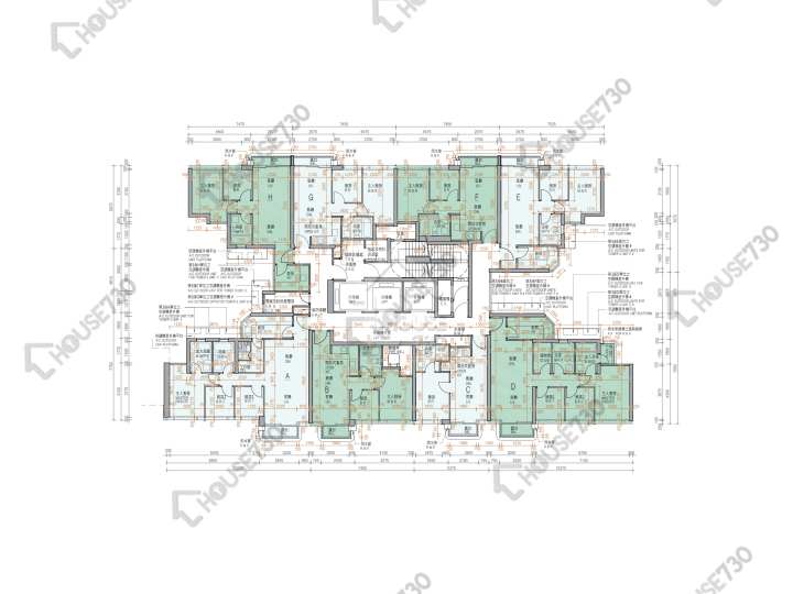 Koko Hills 平面圖 Koko Hills 1期 3座 21樓 樓層平面圖 - House730
