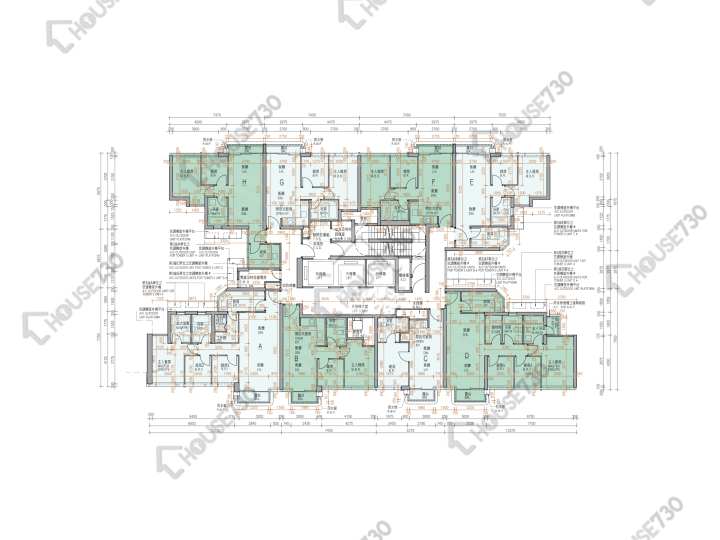Koko Hills 平面圖 Koko Hills 1期 3座 5-12,15-19,20樓 樓層平面圖 - House730