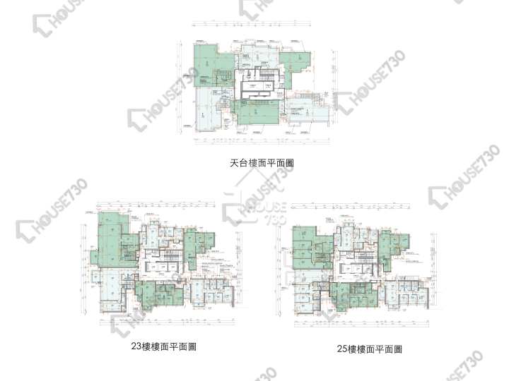Koko Hills 平面圖 Koko Hills 1期 2座 23,25樓 樓層平面圖 - House730