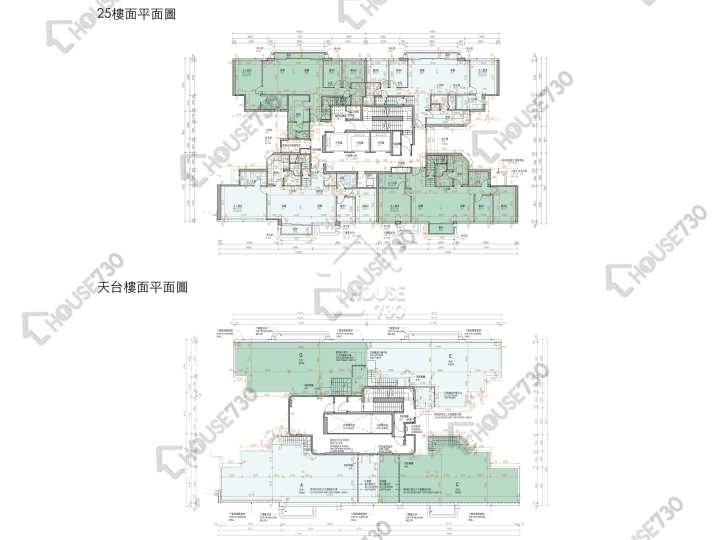 Koko Hills 平面圖 Koko Hills 1期 3座 25樓 樓層平面圖 - House730