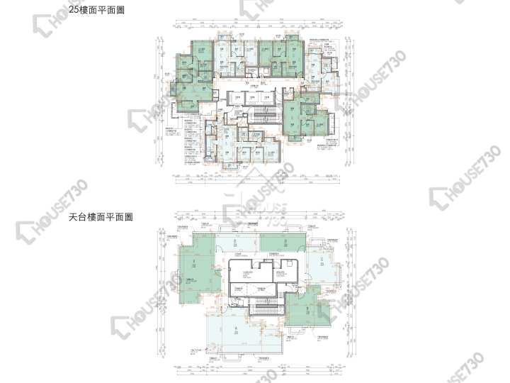 Koko Hills 平面圖 Koko Hills 1期 5座 25樓 樓層平面圖 - House730