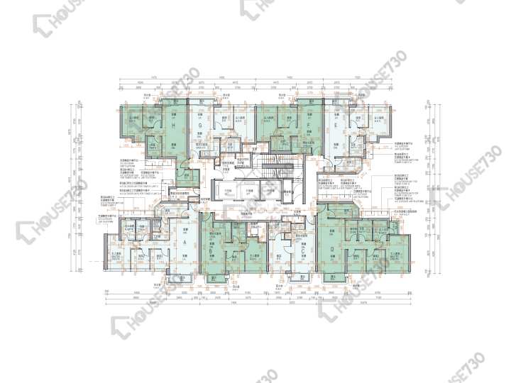 Koko Hills 平面圖 Koko Hills 1期 3座 22-23樓 樓層平面圖 - House730
