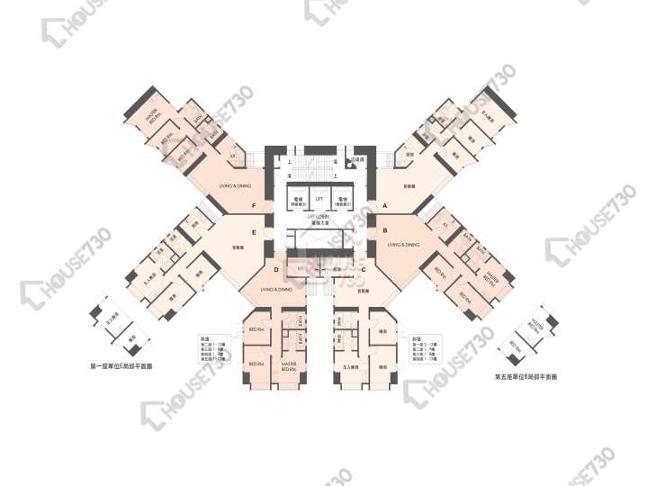 海韻花園 平面圖 海韻花園 3座 1-35樓 樓層平面圖 - House730