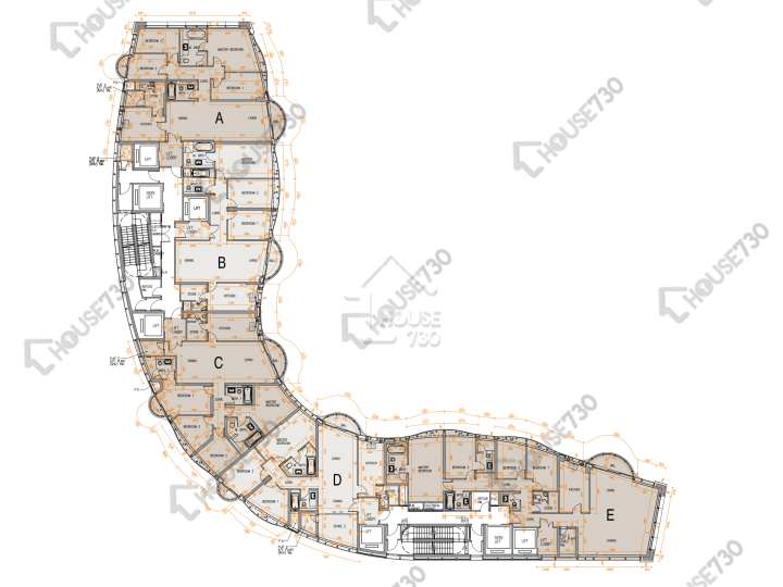 Mount Parker Residences 平面圖 Mount Parker Residences 13樓 樓層平面圖 - House730