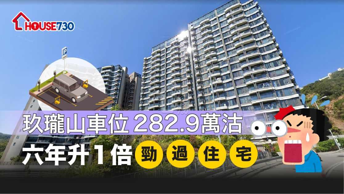 玖瓏山錄一車位以282.9萬元沽出，6年升1倍，升幅勁過不少住宅。