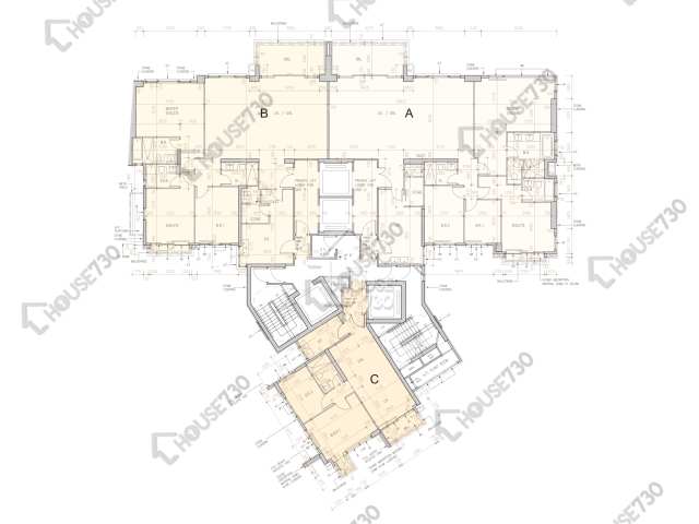 St. George's Mansions 平面圖 St. George's Mansions 1座 19樓 樓層平面圖 - House730