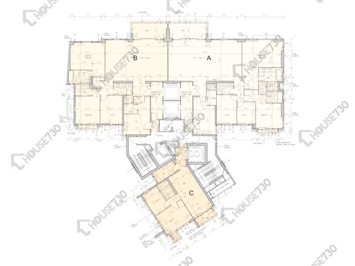St. George's Mansions 平面圖 St. George's Mansions 1座 20樓 樓層平面圖 - House730