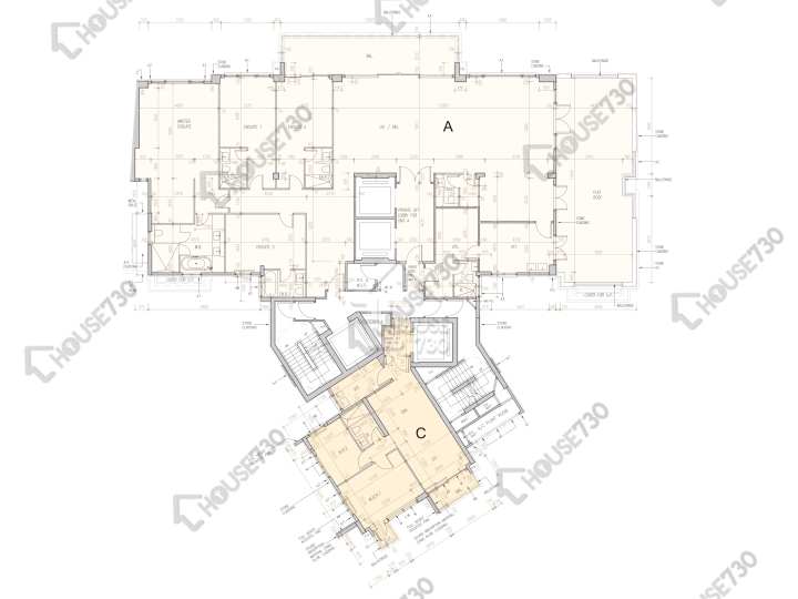 St. George's Mansions 平面圖 St. George's Mansions 1座 22樓 樓層平面圖 - House730