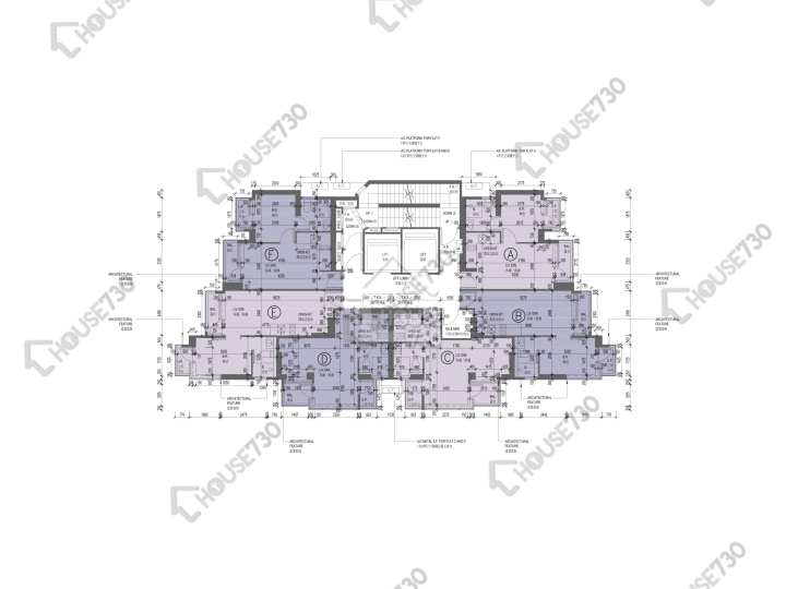 傲寓 平面圖 傲寓 23,25-27,28樓 樓層平面圖 - House730
