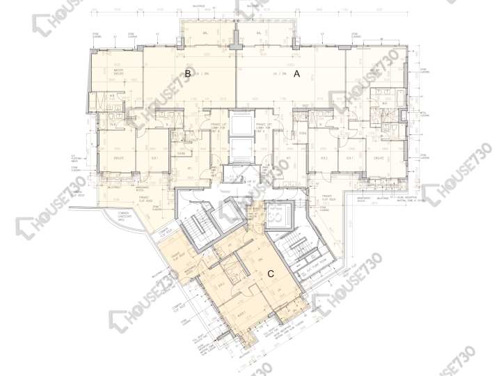 St. George's Mansions 平面圖 St. George's Mansions 1座 1樓 樓層平面圖 - House730