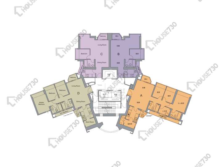 縉庭山 平面圖 縉庭山 3座 9-12,15樓 樓層平面圖 - House730