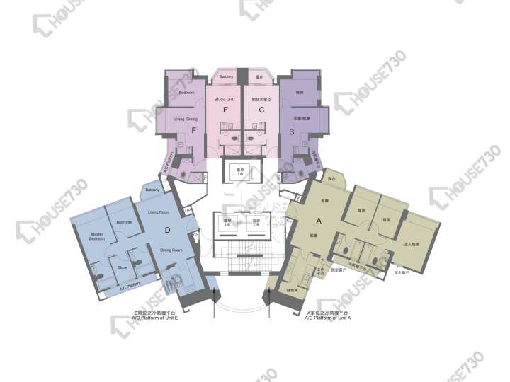縉庭山 平面圖 縉庭山 1座 9-12,15-19,20樓 樓層平面圖 - House730