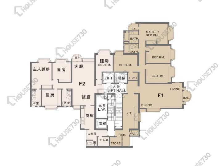 Beverly Hill Floor Plans Beverly Hill Block F 7-30/F Floor Plan - House730