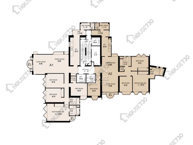 Beverly Hill Floor Plans Beverly Hill Block A 1-6/F Floor Plan - House730