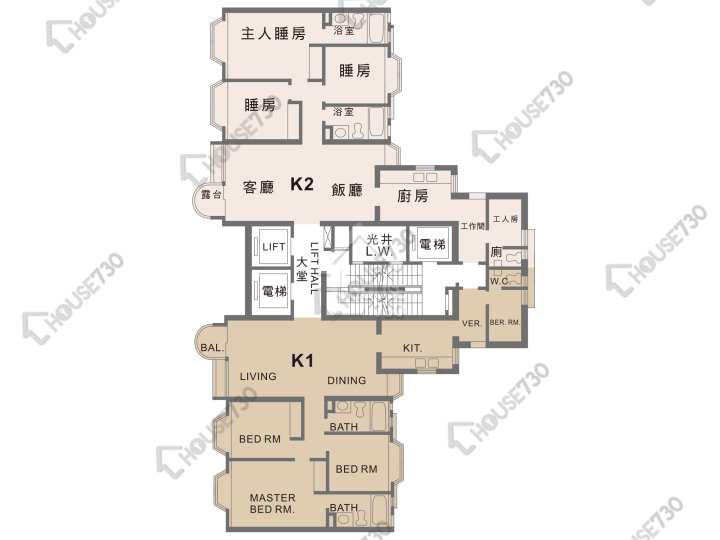 Beverly Hill Floor Plans Beverly Hill Block K 1-37/F Floor Plan - House730
