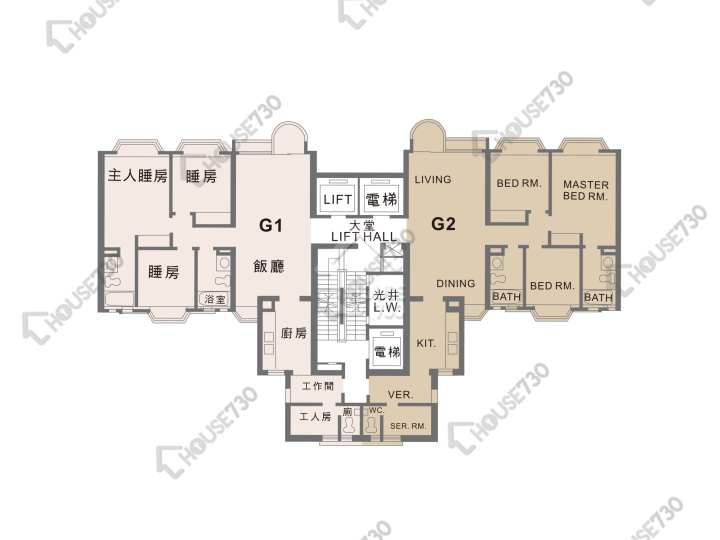 Beverly Hill Floor Plans Beverly Hill Block G 7-30/F Floor Plan - House730
