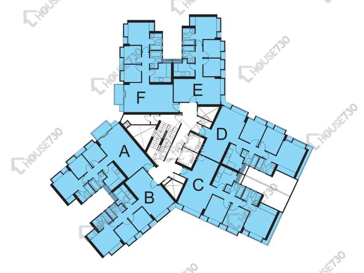 恆順園 平面圖 恆順園 8座 2-15樓 樓層平面圖 - House730