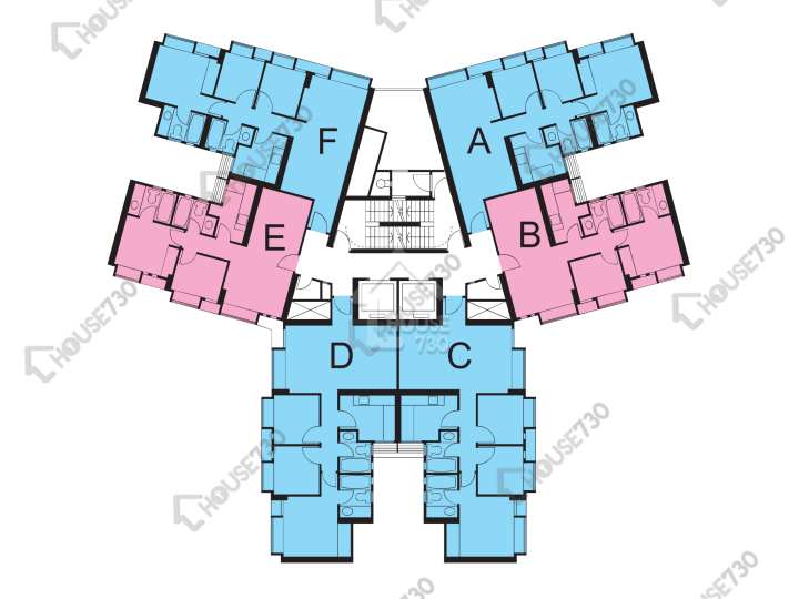 恆順園 平面圖 恆順園 5座 1-14樓 樓層平面圖 - House730