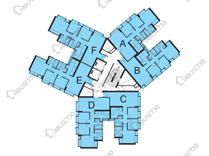 恆順園 平面圖 恆順園 6座 1-14樓 樓層平面圖 - House730