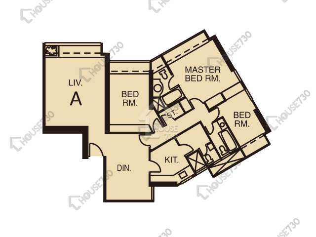 北角 和富中心 低層 單位平面圖 17座-高層/中層/低層-A室 House730-7090846
