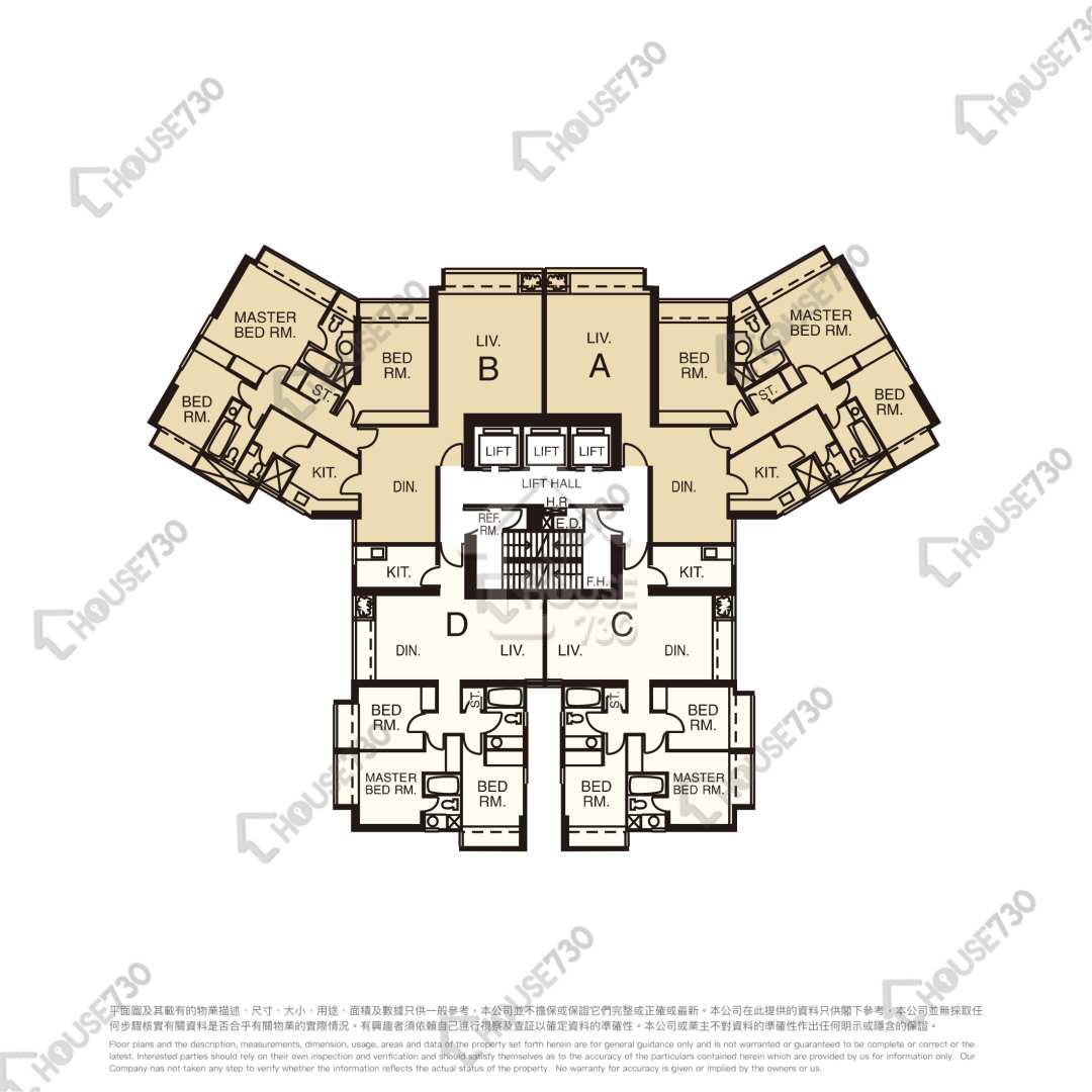 北角 和富中心 低層 樓層平面圖 17座-高層/中層/低層 House730-7090846