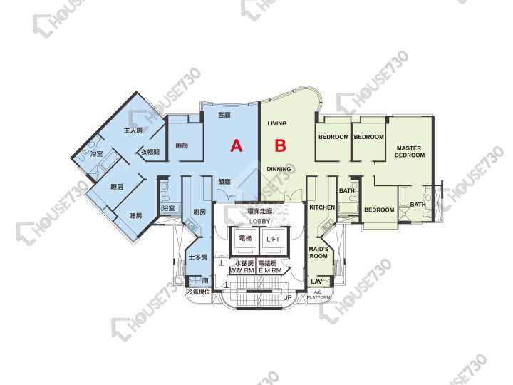 帝琴湾 平面图 帝琴湾 凯琴居 12座 1-3,5-10,11楼 楼层平面图 - House730