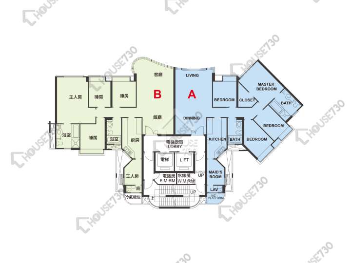 帝琴湾 平面图 帝琴湾 凯琴居 9座 1-3,5-10,11楼 楼层平面图 - House730