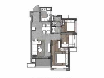 華僑城湖岸 79平方兩房 - House730