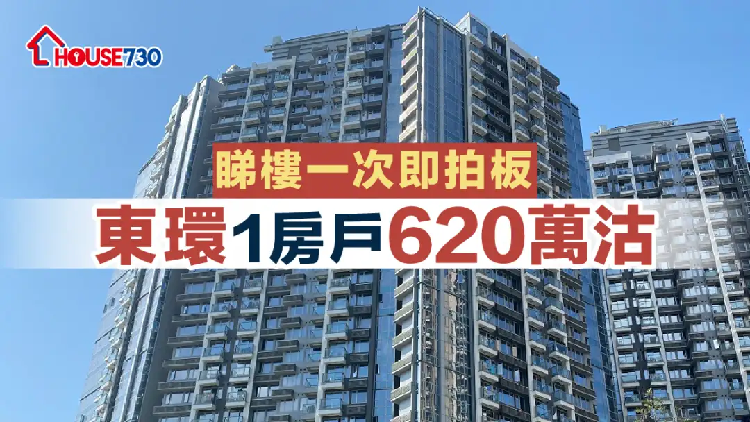 买卖租务-睇楼一次即拍板 东环1房户620万沽-House730