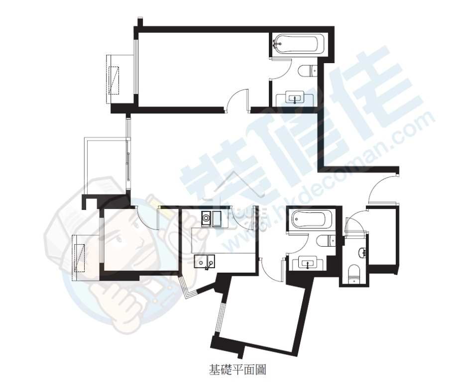 i House-【示範單位】SEA TO SKY 2房3房單位裝修設計 清新藍白調與現代木藝風（內附平面圖）-House730