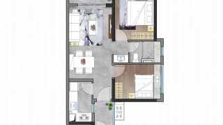 灣區金融城 70㎡2房1衛 - House730