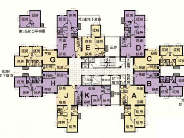 Tai Kok Tsui CHARMING GARDEN Lower Floor Floor Plan House730-6422546