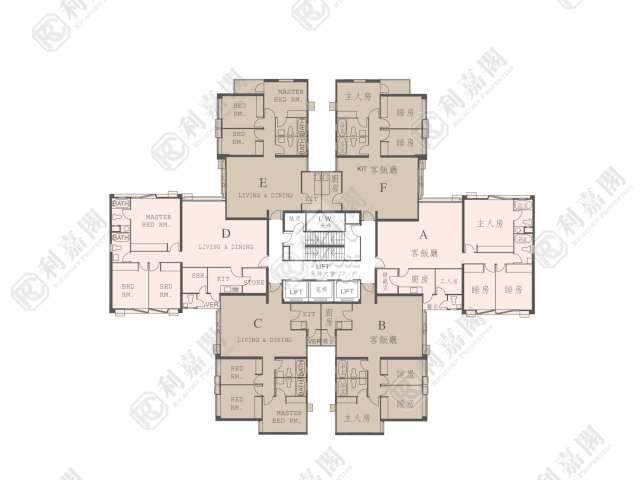 North Point CITY GARDEN Middle Floor Floor Plan House730-6511589