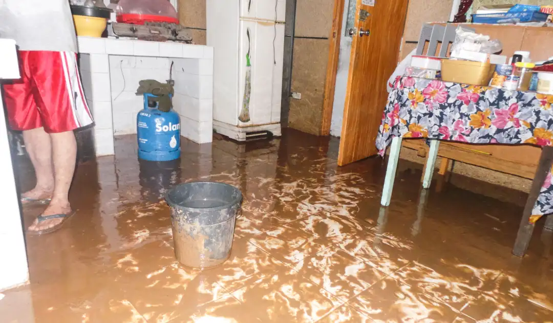 台风暴雨下，沿海低洼地区最容易水浸。