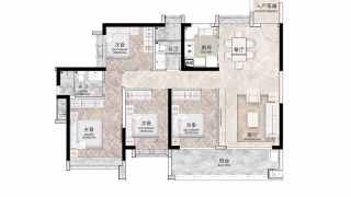 星河·東悅灣 128方 四房 - House730