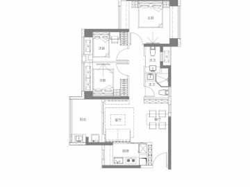 君勝熙玥灣花園 陽光叁房 - House730